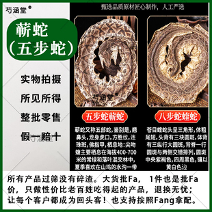 中药材正品蕲蛇 五步蛇干 八步蛇 蕲蛇干 眼镜蛇蝮蛇白花蛇包邮