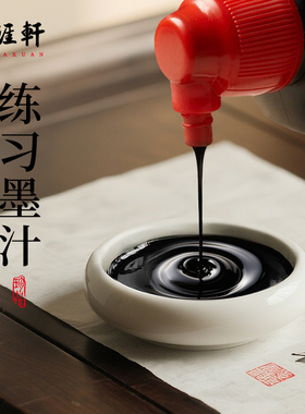 书涯轩墨汁书法专用初学者练习毛笔墨水大容量速干国画墨汁小瓶轻胶油烟墨书画小楷文房四宝套装100g250g500g