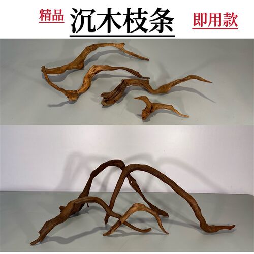 枝条沉木南美缸造景原生缸紫柚木天然沉木水草缸水陆缸造景木