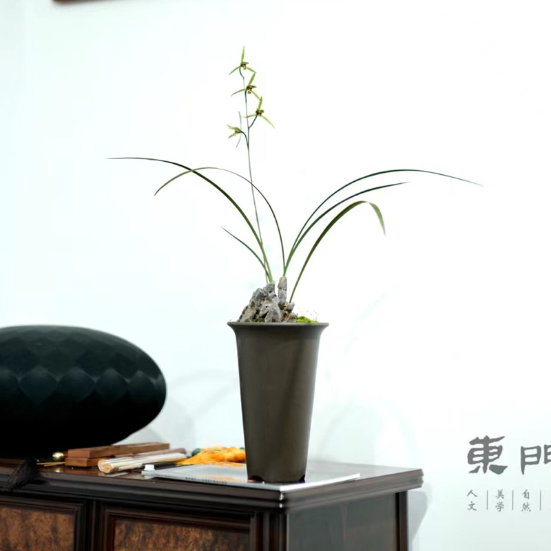 轻奢 东门23号 出汗泥紫砂兰花盆寒兰春兰建兰莲瓣兰盆兰花引种盆