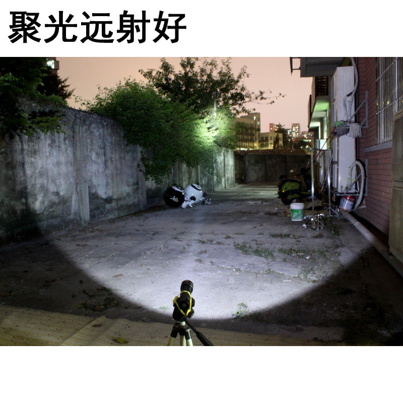 霸光强光手电筒26650可充电远射led防身迷你户外家用军工特种兵