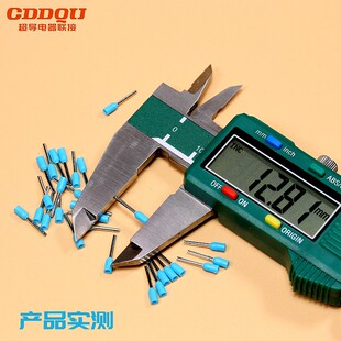 E0208管型接线端子冷压针形欧式0.25平方针型ET0.2-8管形线鼻子VE