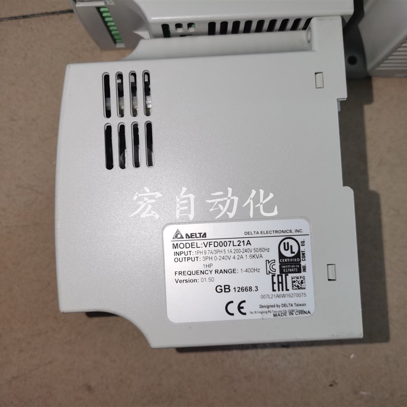 台达变频器VFD002/004/007L21A原装拆机VFD-L0.2/0.4/0.75KW包好