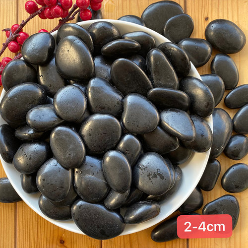 鹅卵石黑色石子灰色石子天然雨花石小白石子庭院造景装饰白色石头