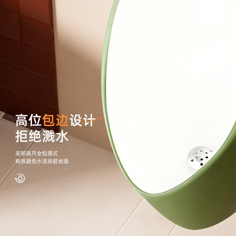 法式复古智能感应小便器公厕男士挂墙式尿斗壁挂式自动冲水小便斗