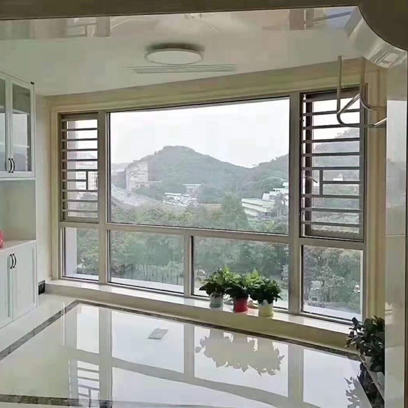 济南断桥铝门窗户铝合金门窗封阳台隔音平开窗阳光房定制安装上门