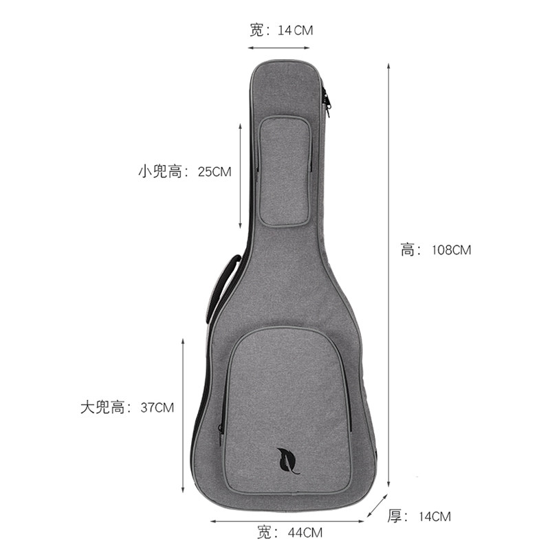 木叶琴包吉他专用袋高颜值吉他包41寸加厚吉他背包通用民谣吉他包