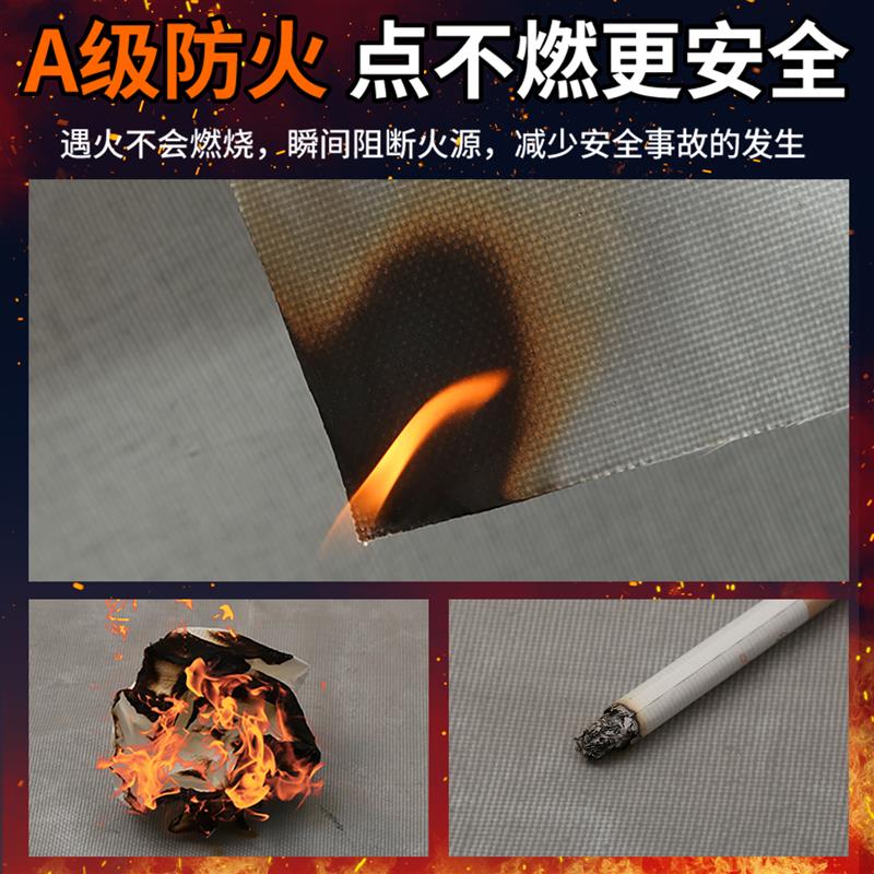 挡烟垂壁防火布隔热布玻纤布耐高温布防烫布阻燃垫硅胶布加厚防冻