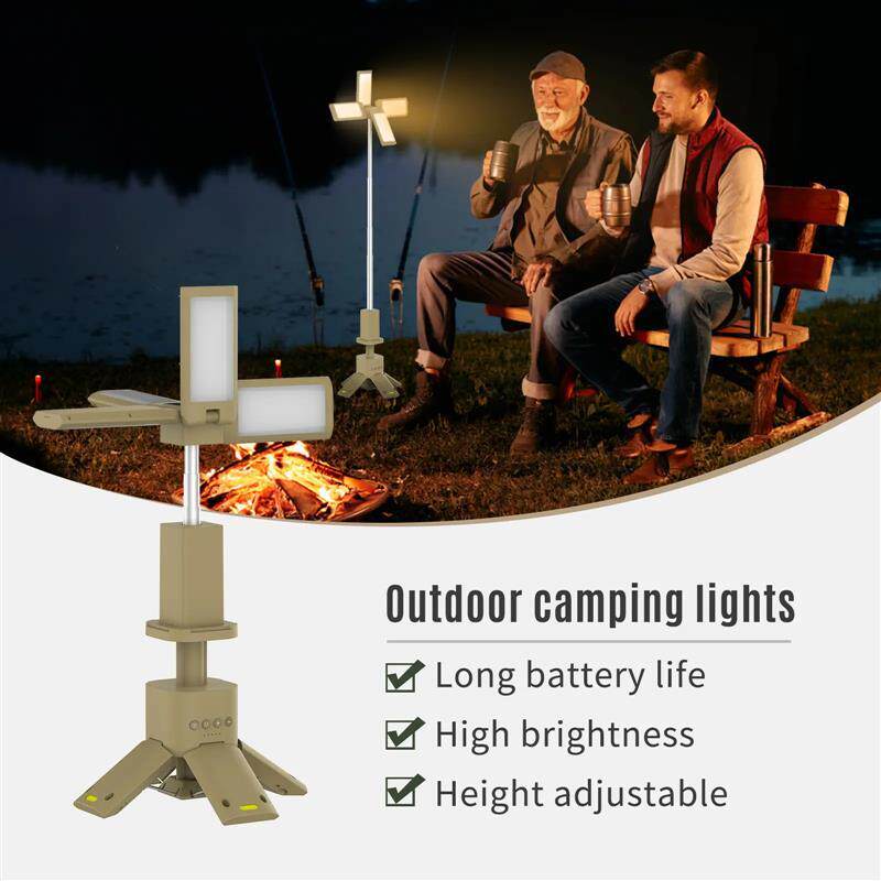 伸缩露营灯可充电 14000 mAh LED 多功能磁性灯笼无线可调光露营