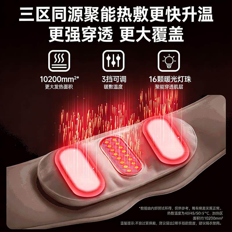 四只熊猫撑腰宝护腰部按摩仪器腹部气囊揉捏暖宫腰带缓解腰疼礼物