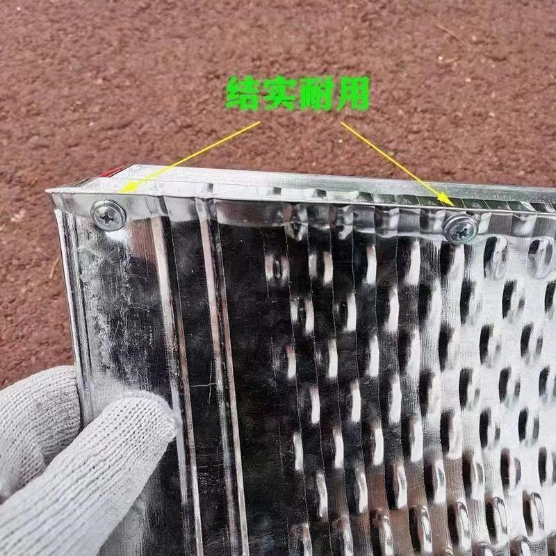 不锈钢簸箕筛子农用特大号铁皮撮子铁加厚铁畚箕铲撮粮食斗子筛子