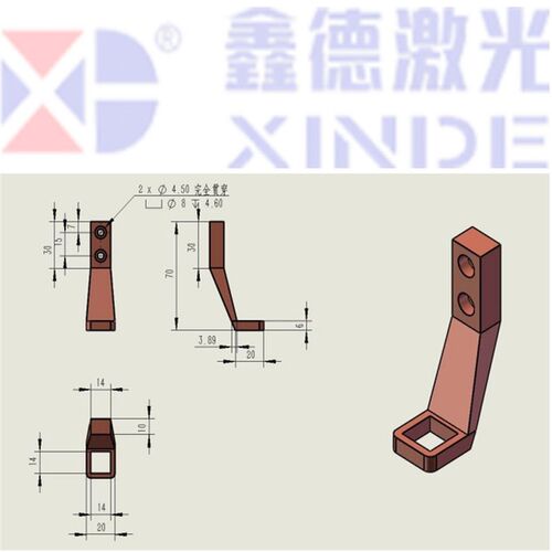 鑫德激光振镜激光焊接机保护镜片方壳圆柱软包压爪配件易耗物料