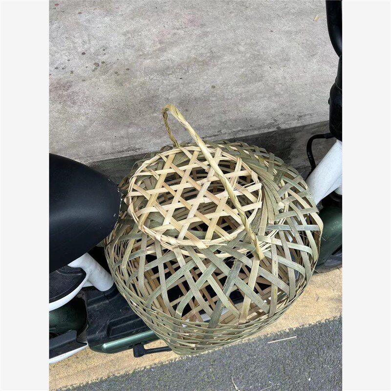 竹编手工制品鸡竹编手工制品鸡笼鹅笼鸭笼结婚行大礼家禽竹笼子