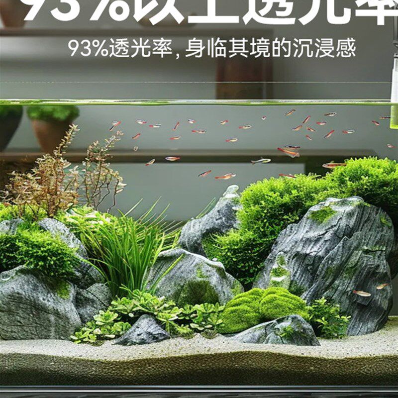 2025金晶五线超白鱼缸大型鱼缸客厅造景水草缸乌龟缸水族玻璃裸缸