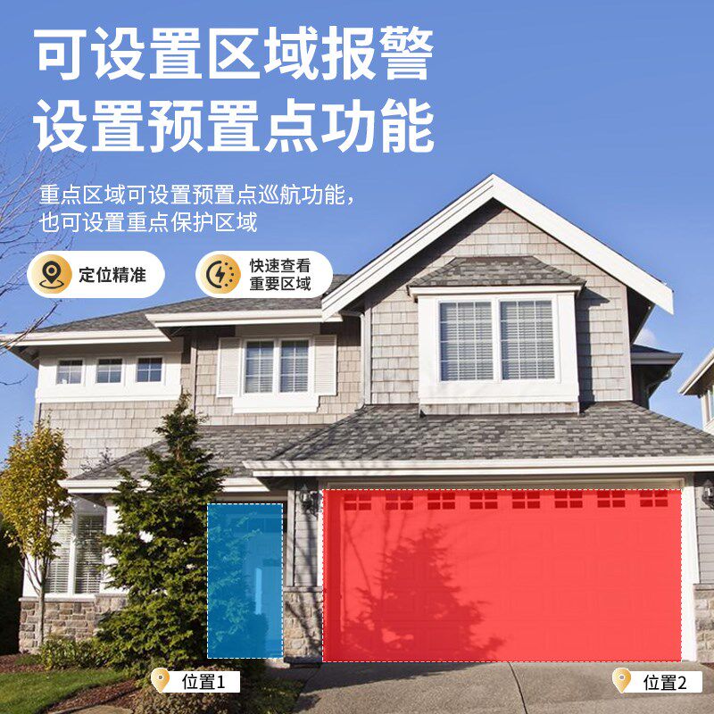免流量太阳能光学变焦无线摄像头4G监控鱼塘双目室外激光夜视球机