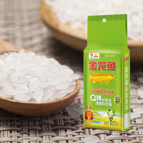 金龙鱼清香稻长粒香米500克茉莉香米家用玉米油稻米油面条粮油