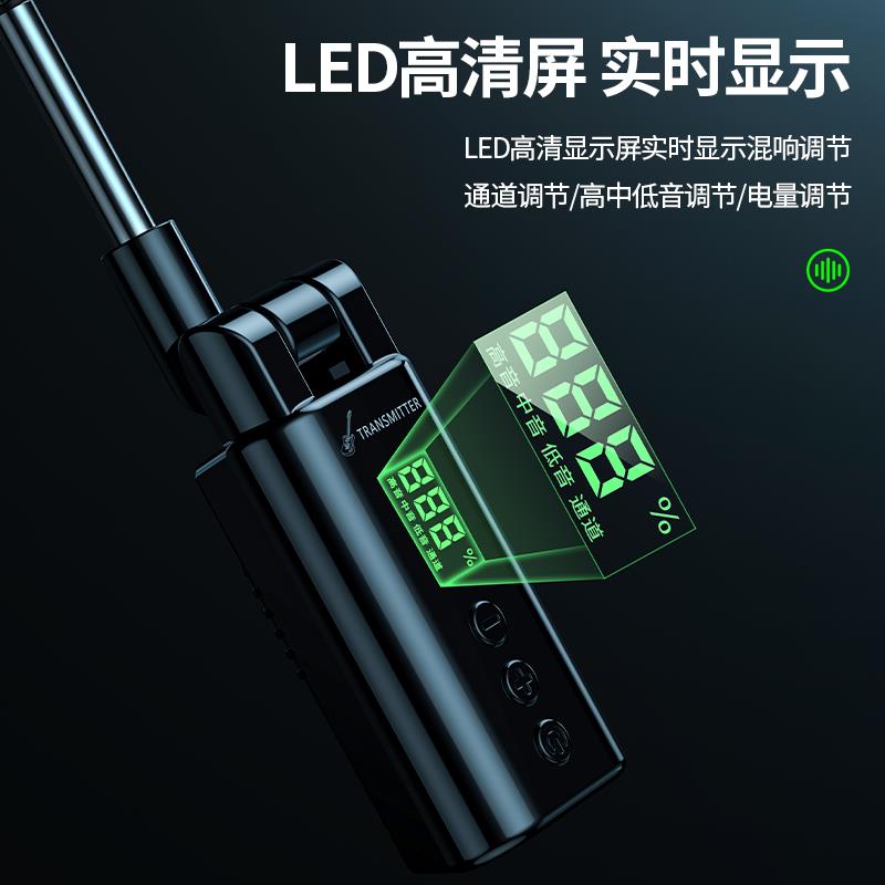 电吉他贝斯吹管无线发射接收器电子琴乐器蓝牙音频收发器拾音器