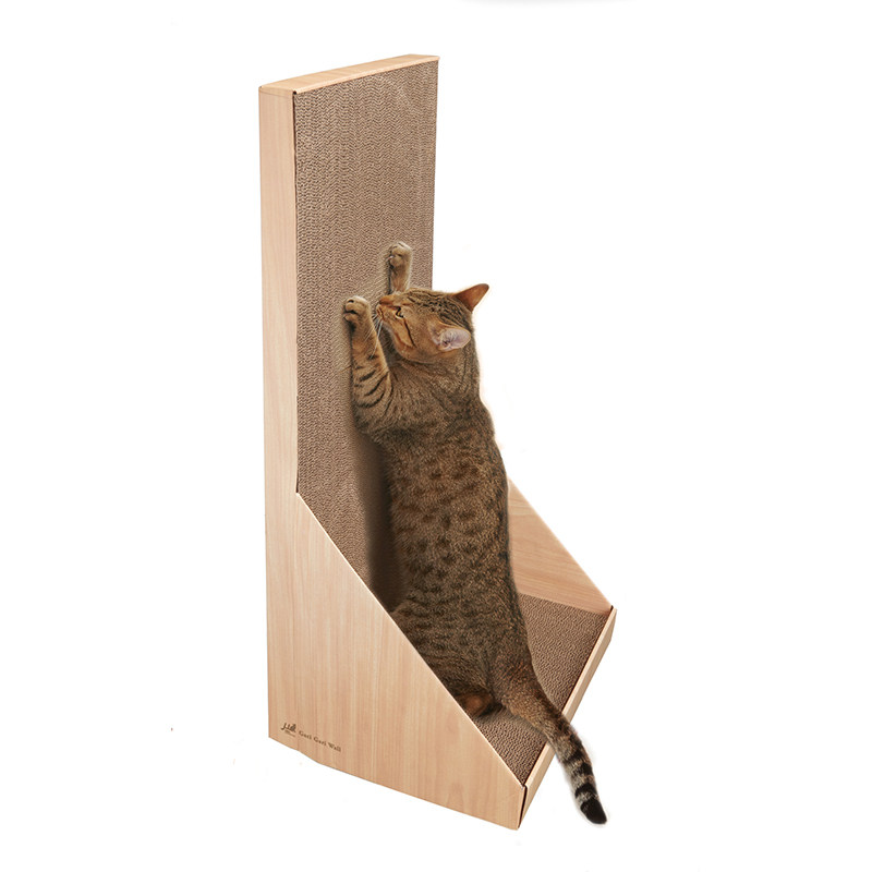 GARIGARI L型瓦楞纸立式猫抓板猫窝磨爪拉伸脊柱宠物用品耐抓耐磨