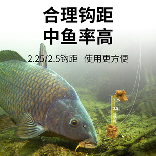 和美无结子线  成品双钩正品黑坑竞技子线新关东狼牙手工绑好鱼钩