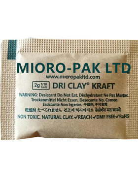 MIORO-PAKLTD霉必清干燥剂鞋帽箱包衣服装电子棕色牛皮纸迈克达2g