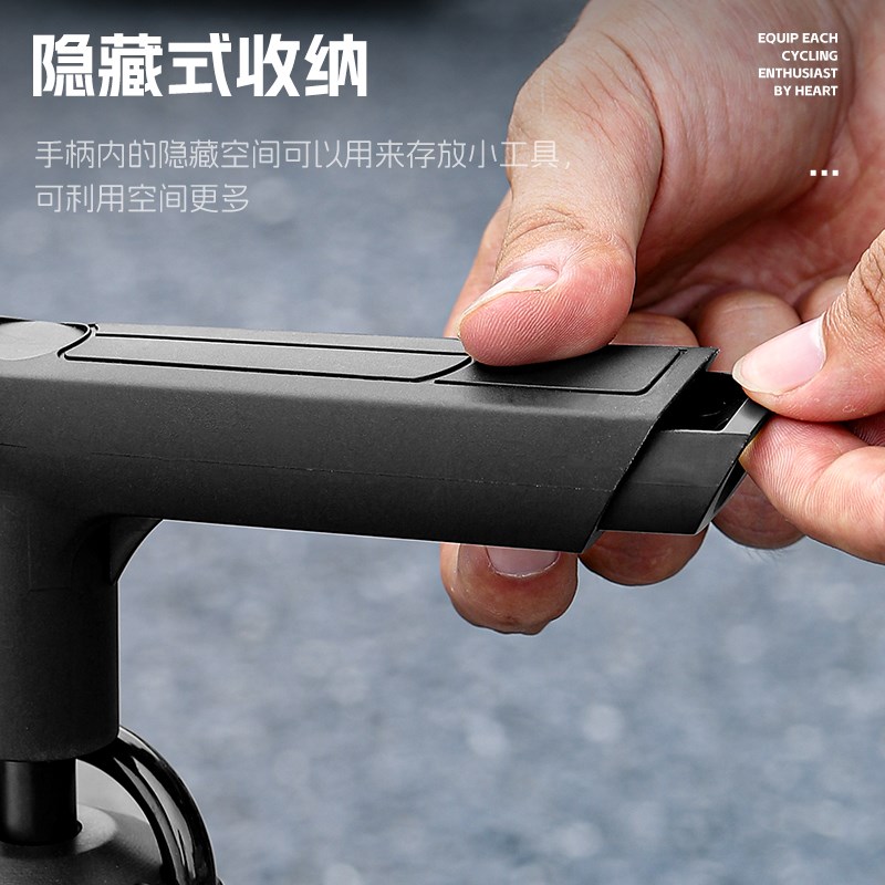 西骑者自行车打气筒带气压表家用通用高压充气筒山地车公路车气泵