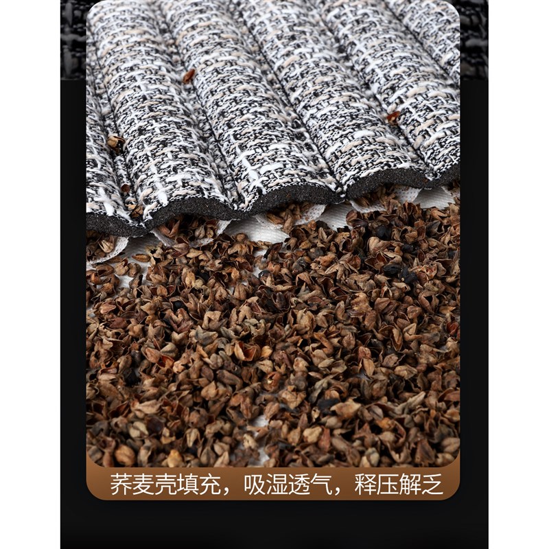 汽车坐垫四季通用全包座椅套荞麦壳亚养生麻布艺座垫全包专用座套