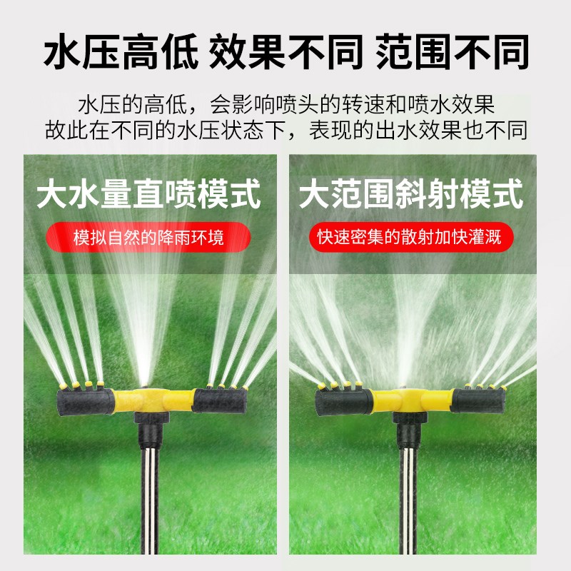 园林自动旋转360度浇水器草坪洒水喷淋喷头绿化喷水喷灌降温设备