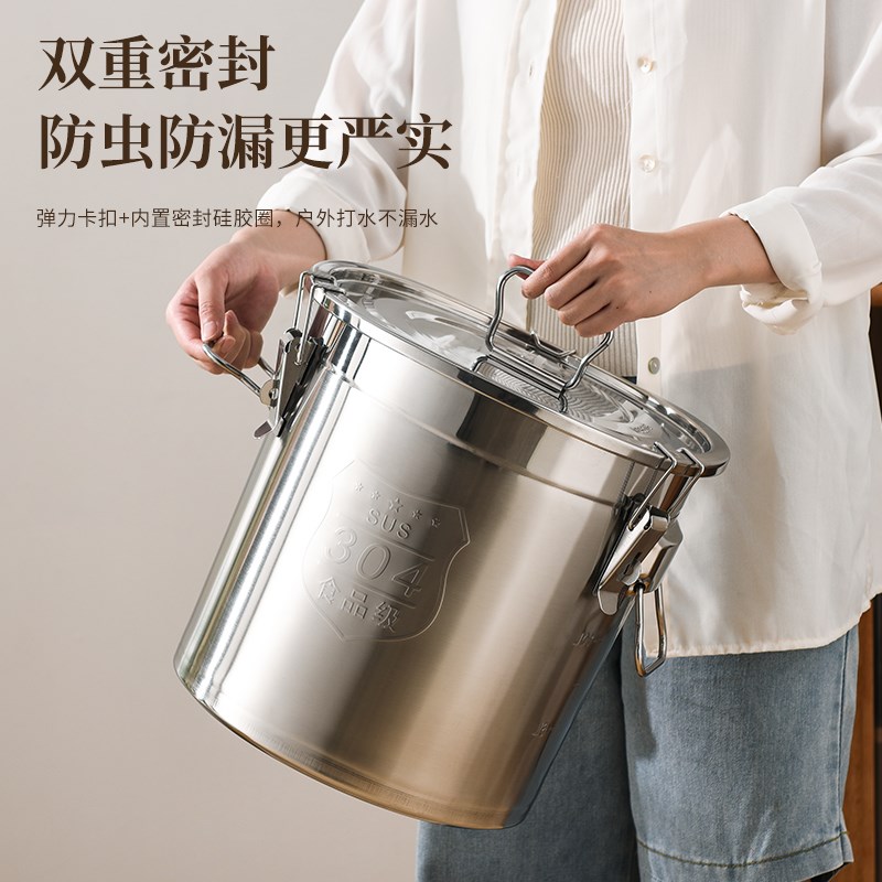 纯净水桶家用茶台饮水桶装水空桶食品级304不锈钢蓄水桶茶上水桶