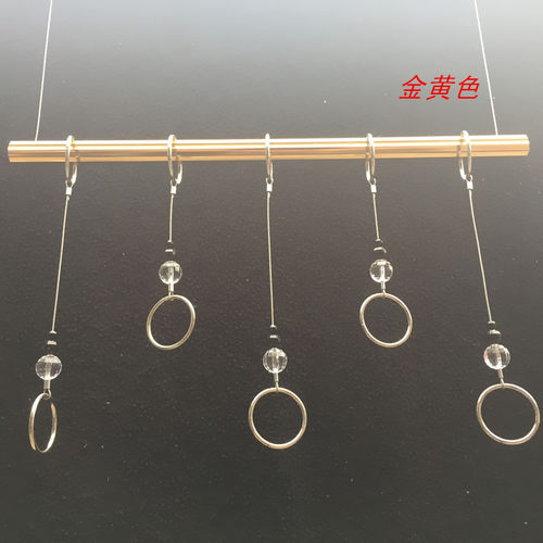 服装店展示架衣服架杆上墙悬架挂钢丝吊挂吊架吊衣架挂钩水晶吊环