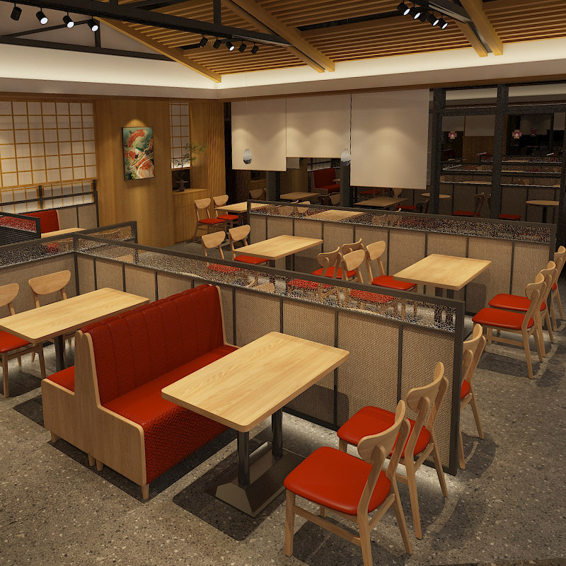 小吃店米粉馆餐饮桌椅套餐组合 快餐汉堡店靠墙卡座沙发商用定制