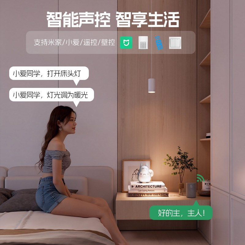 明装小吊灯吧台餐厅玄关自由伸缩升降变焦吊线聚光射灯床头长线灯