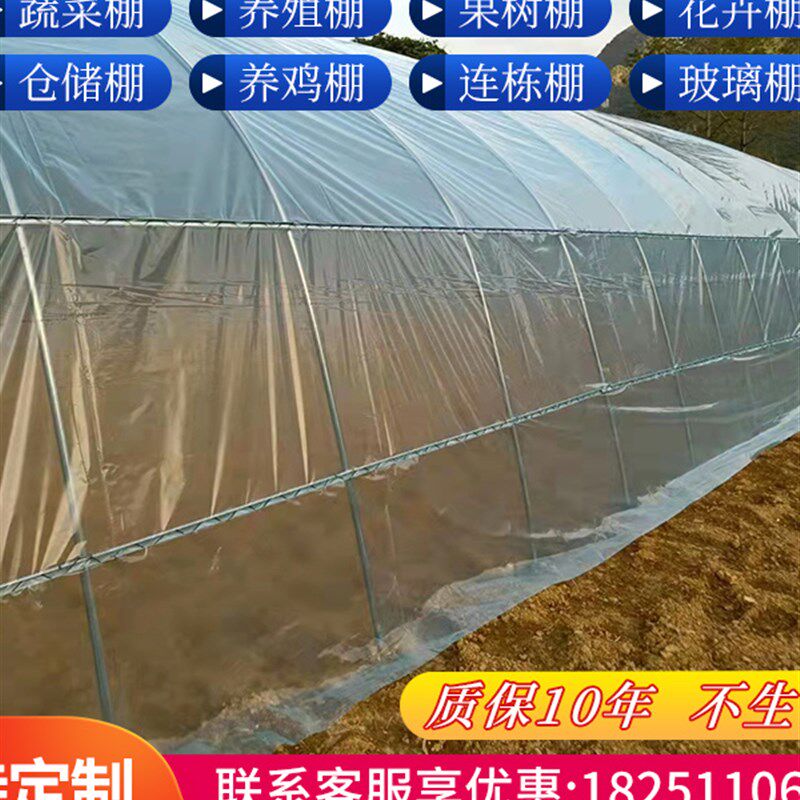 大棚骨架钢管温室定制养殖大棚蔬菜大棚连体连栋种植棚热镀锌全套