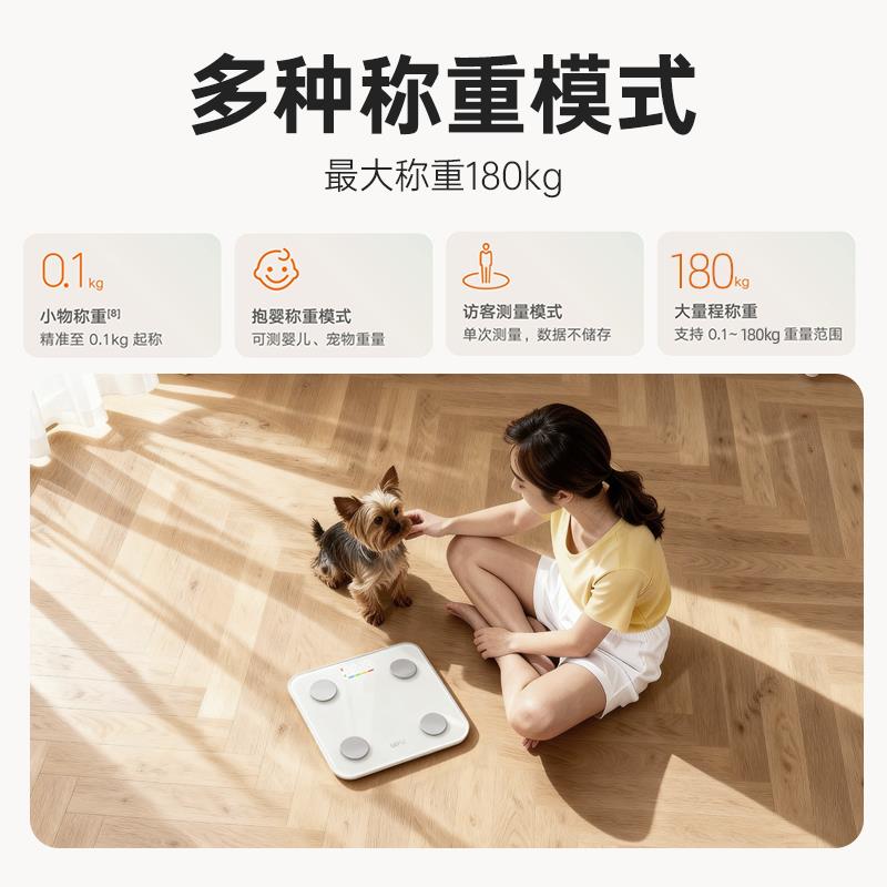 乐福体脂秤体重秤专业电子秤家用小型精准称体重家用减肥体脂称