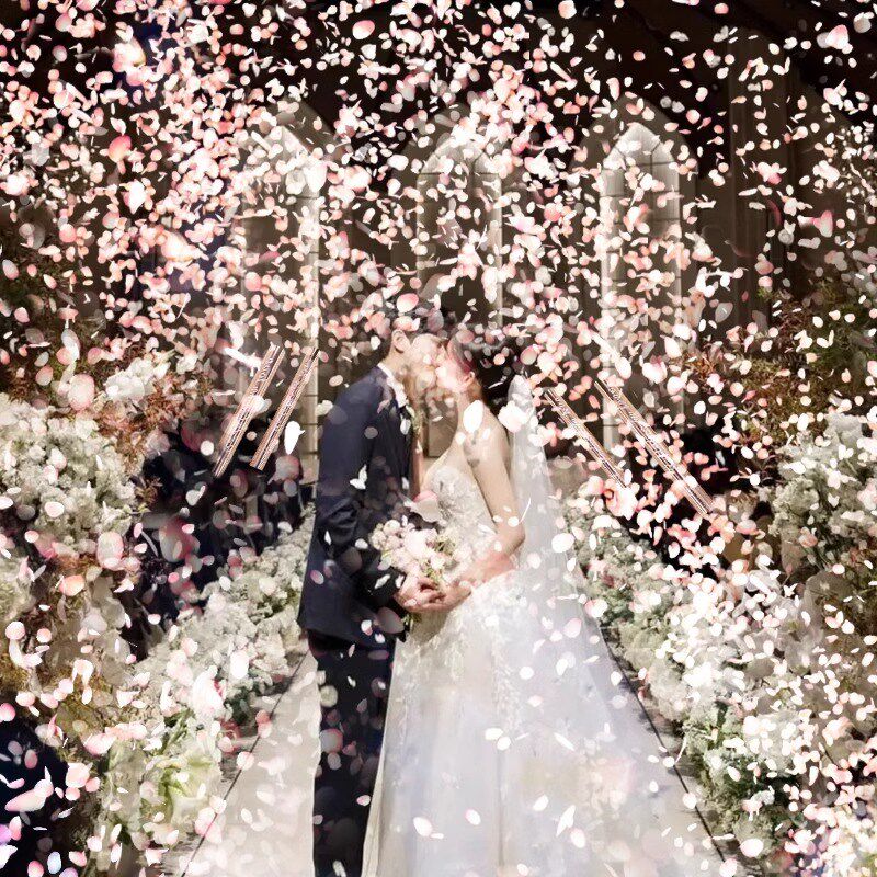 结婚花瓣礼炮礼花筒全彩带雨喷手拧花筒喷花婚礼拍照婚庆用品大全