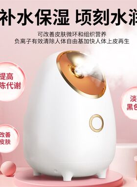 脸部热喷雾器美容仪热喷蒸脸仪家用补水仪加湿雾化蒸脸器纳米离子