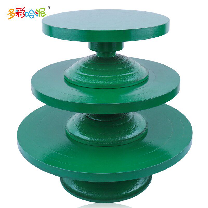 加厚型陶艺泥制陶裱花工具陶吧陶艺转盘陶泥工坊雕塑用塑钢转台