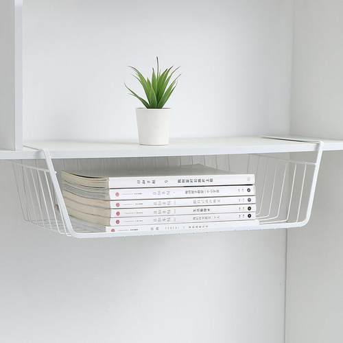 优思居桌下挂篮置物架家用衣柜挂架大学生寝室书桌床头分层收纳层