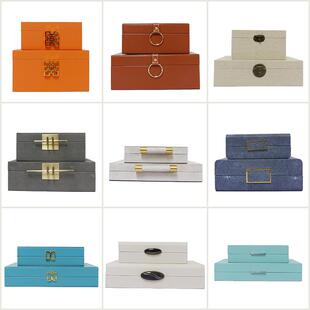 新中式样板房饰品首饰盒现代卧室软装饰品装饰盒摆件收纳酒柜盒子