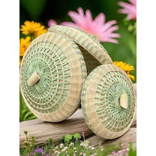 四川传统特色手作竹编锅盖木桶甑竹盖农家乐家用绿色环保竹艺制品