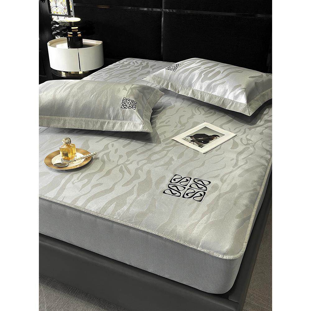 轻奢简约冰炭席提花冰丝凉席夏季凉感可机洗空调席子1.5米1.8m