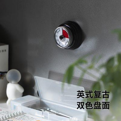 霜山机械计时器儿童时间管理器厨房做饭定时提醒器可视化磁吸闹钟