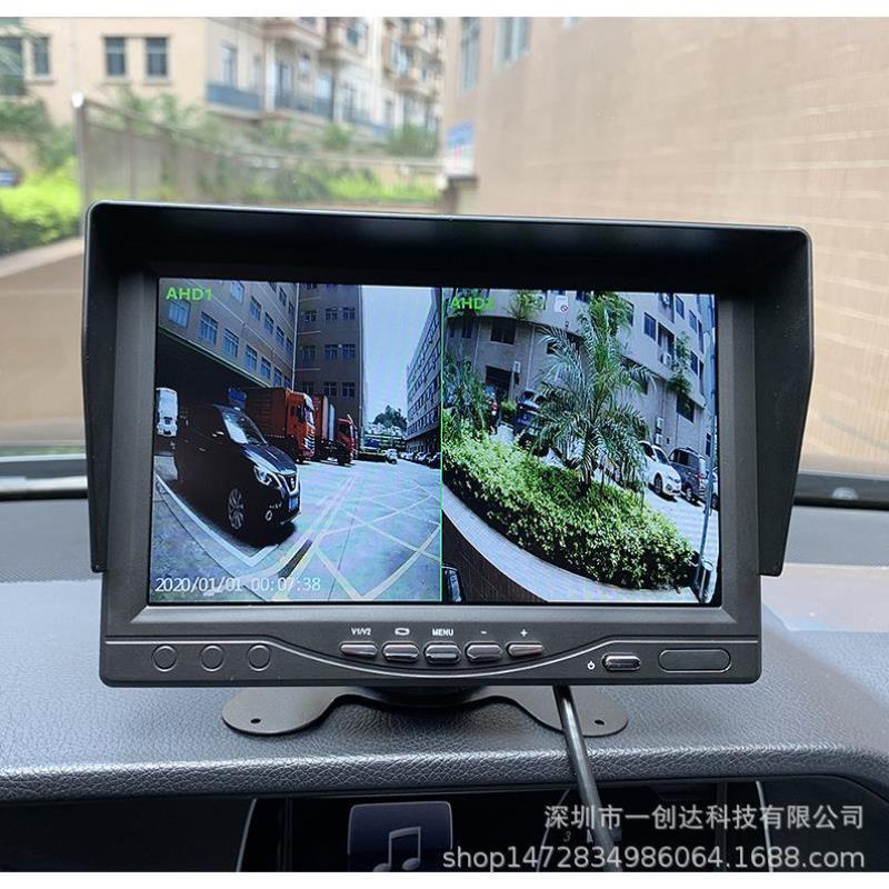 记录仪四路前后行车货车前后全彩半挂车货车多功能预警双录监控