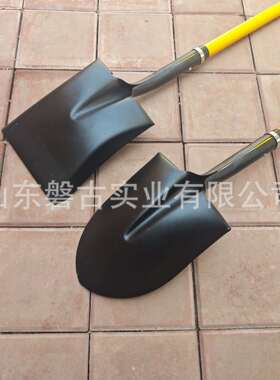 磐古圆头锹方头铁铲锰钢铁锨木柄工地农业铲子板锹大号铁铲矿区用