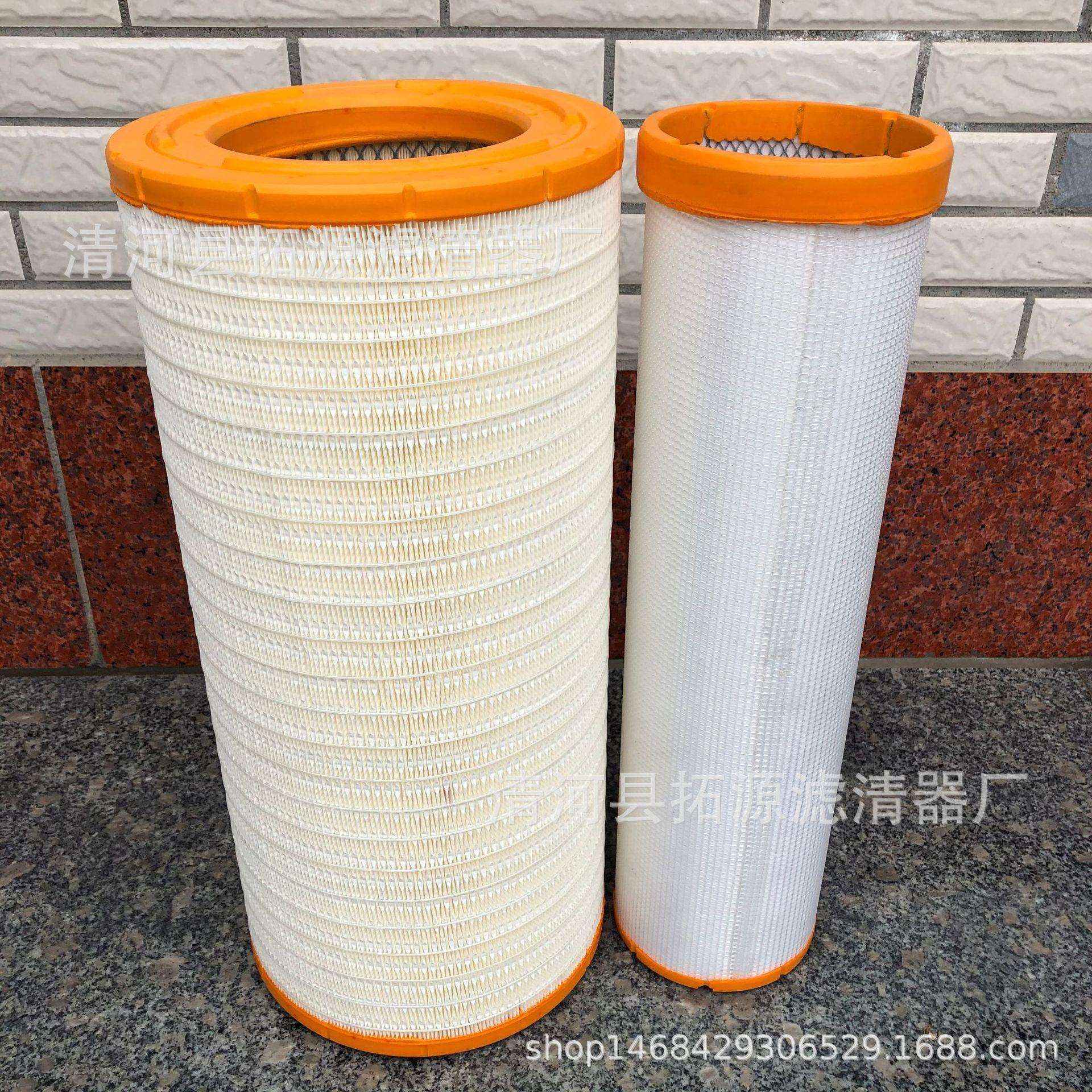 适用江铃威龙JMC HV5 430马力空气滤清器滤芯格空滤k2759PU胶通孔