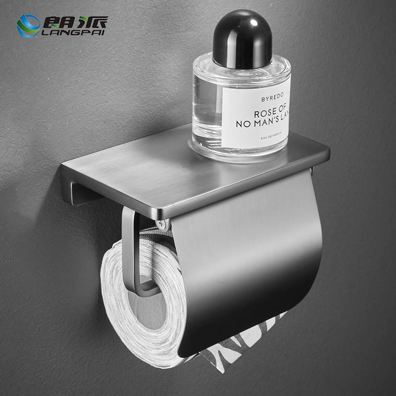 酒店卫生间卷纸架浴室防水轻奢厕纸架简约家用纸巾架免打孔置物架