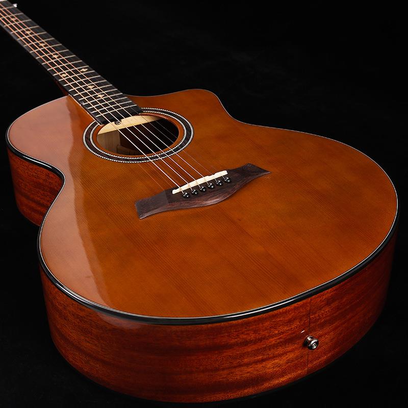 41寸单板吉他guitar亮光擦色吉他40寸民谣木吉他jita面单无标无牌