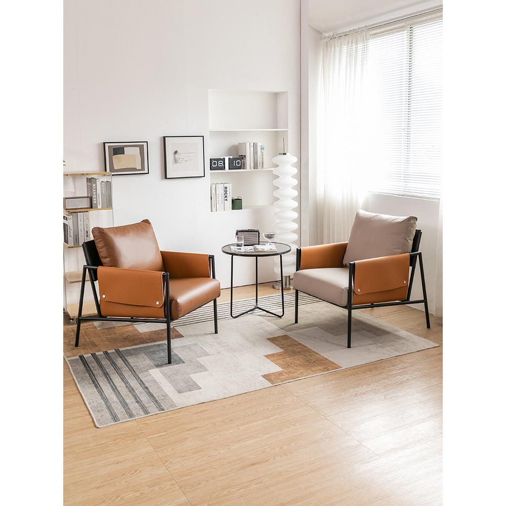 现代商用休息区沙发售楼处酒店会所商务洽谈贵宾室休闲桌椅子组合