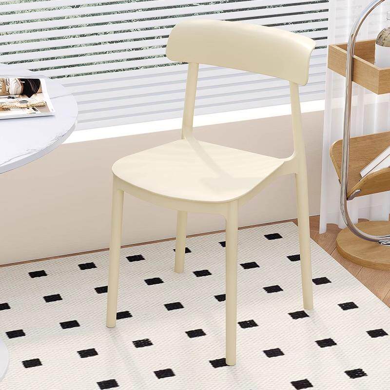 塑料椅子家用加厚可叠放北欧餐椅现代简约餐厅餐桌椅休闲靠背凳子