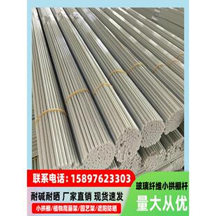100根小拱棚支架拱杆竿大棚内棚套棚骨架玻璃纤维杆地膜园艺农用