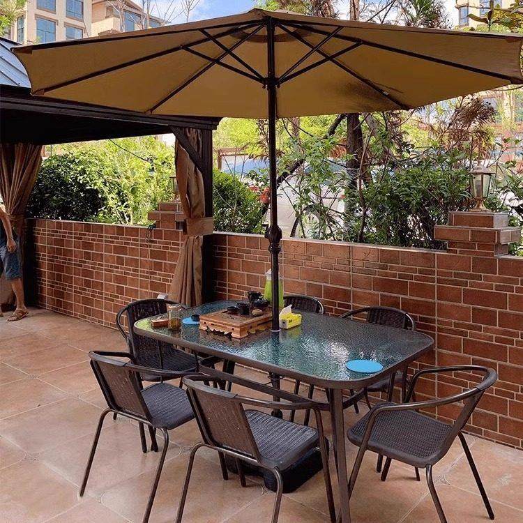 院子户外桌椅庭院带伞露台室外组合阳台休闲藤椅三件套防水防晒,住宅家具,桌椅套件,淘宝优惠券,粉丝福利购,淘宝优惠卷